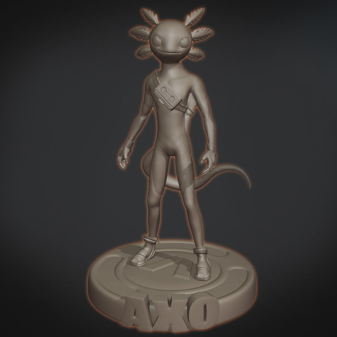 FORTNITE AXO SKIN 3D print model_5