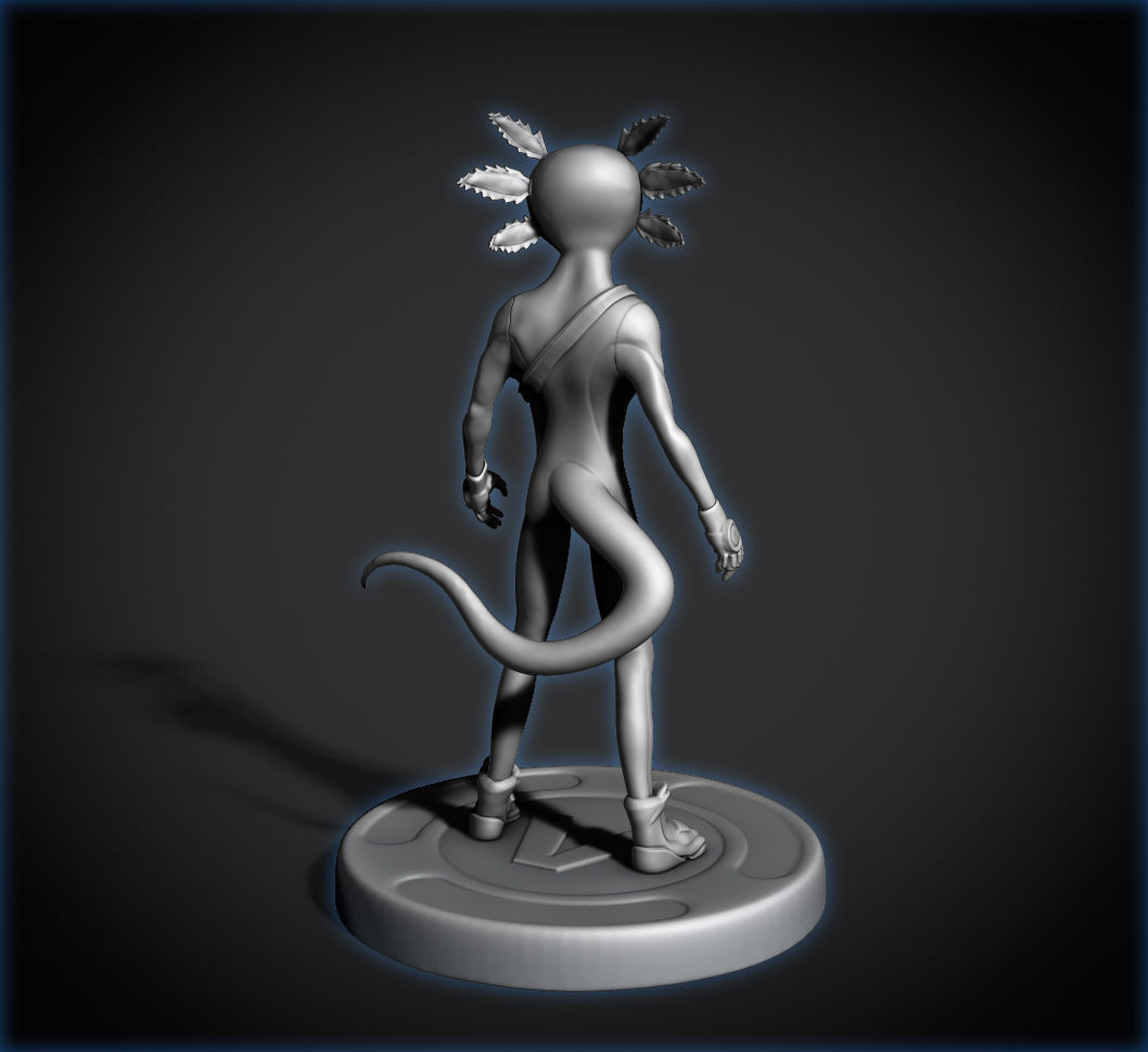 FORTNITE AXO SKIN 3D print model_1