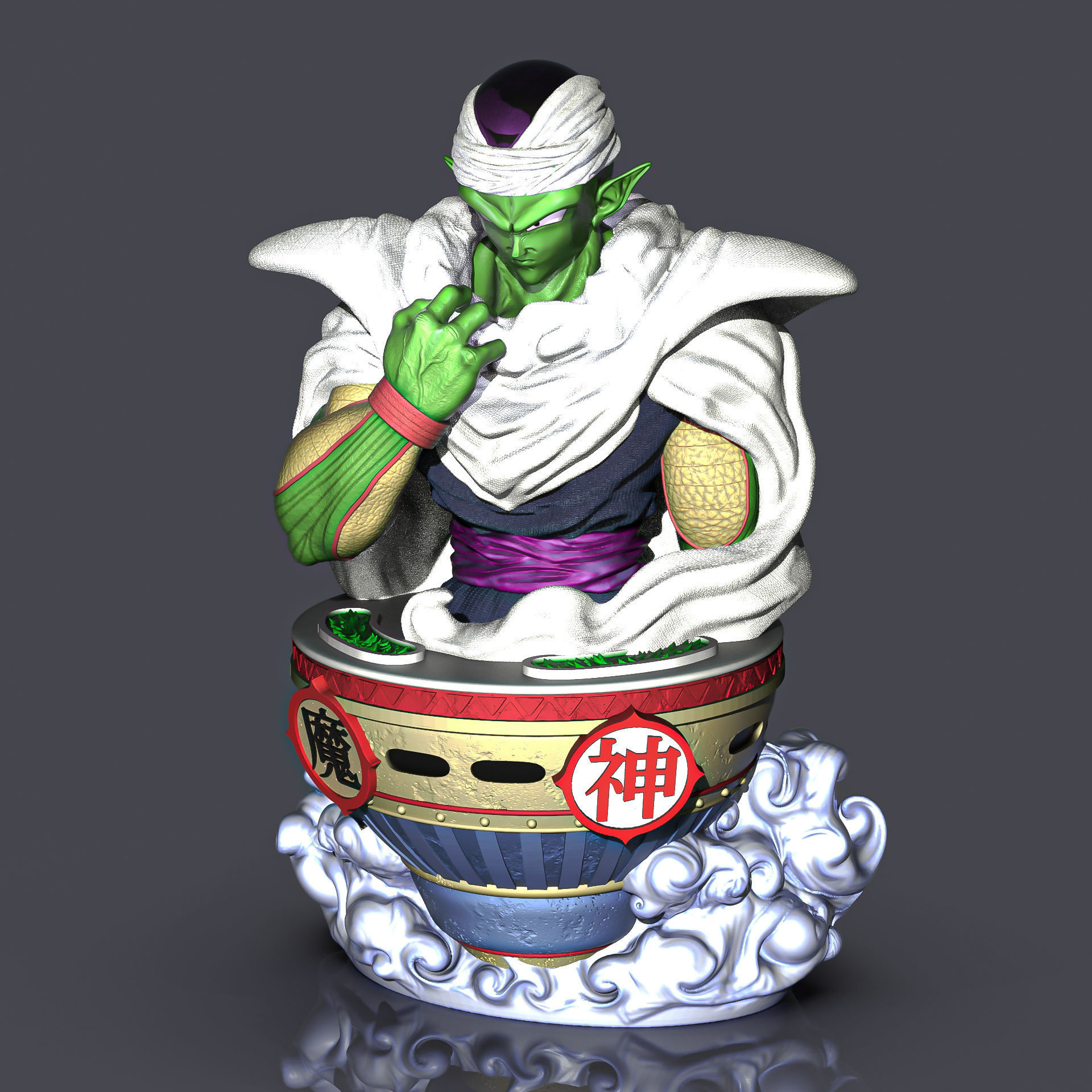 Piccolo Bust 3D print model_7
