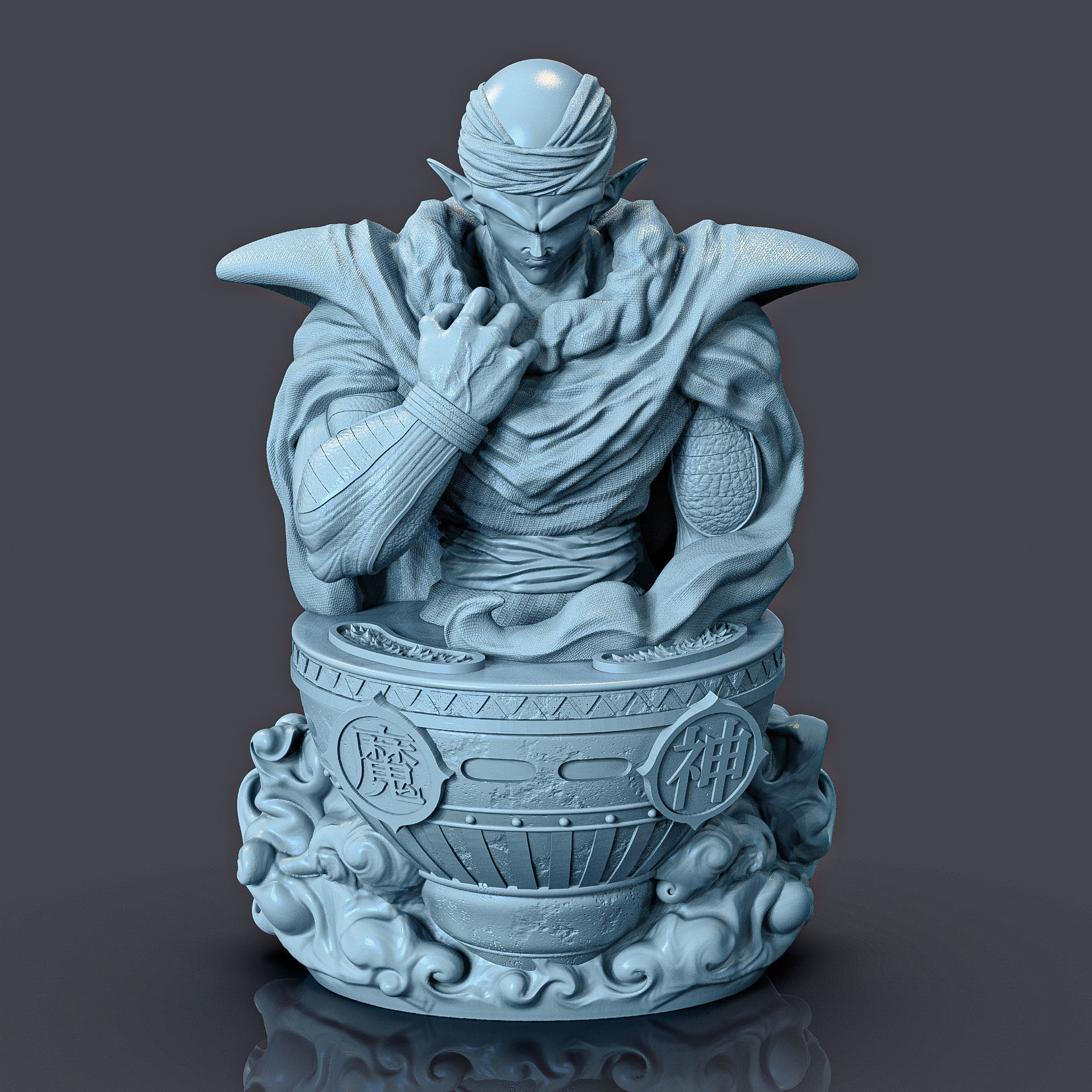 Piccolo Bust 3D print model_2