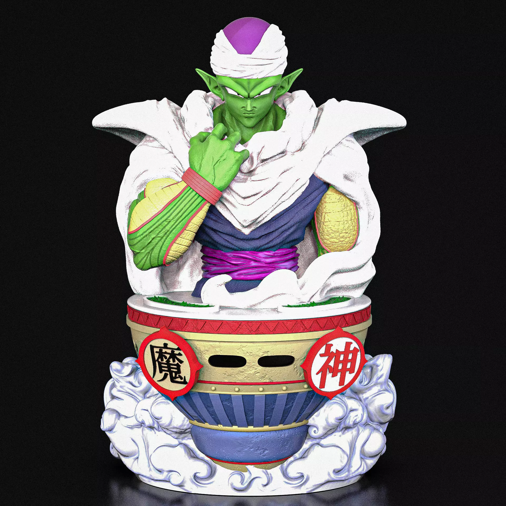 Piccolo Bust 3D print model_0