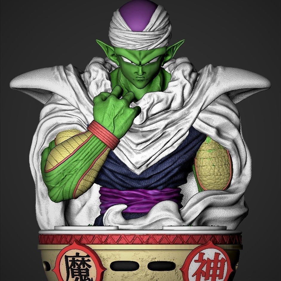 Piccolo Bust 3D print model_1