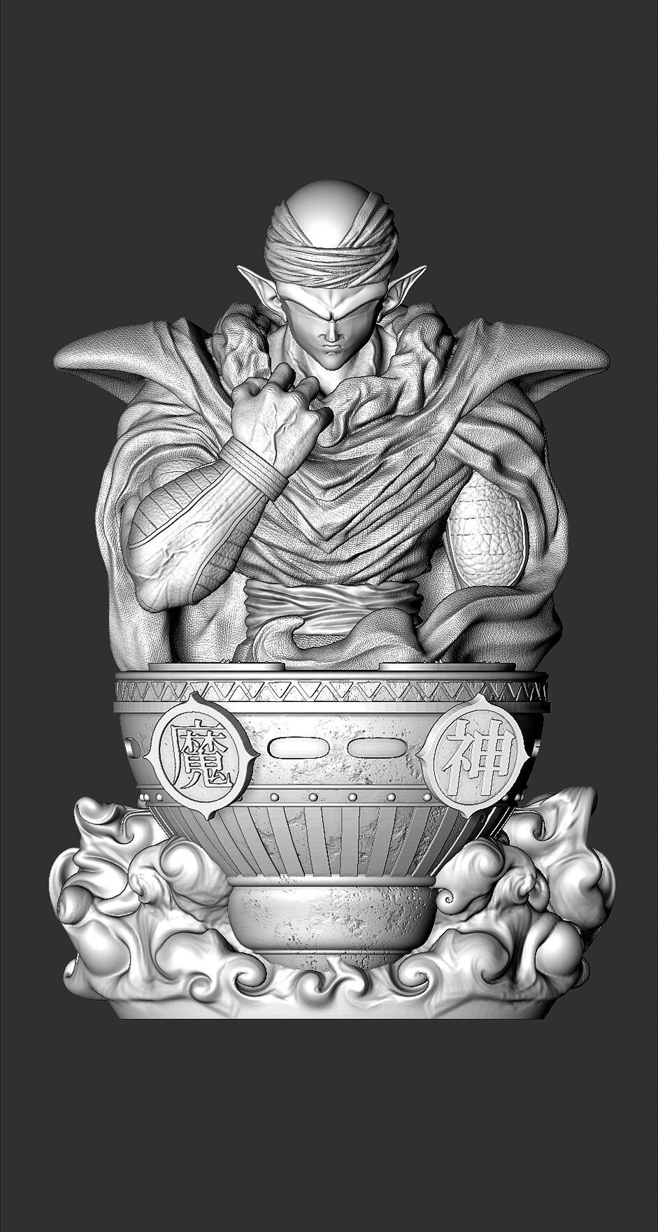 Piccolo Bust 3D print model_9