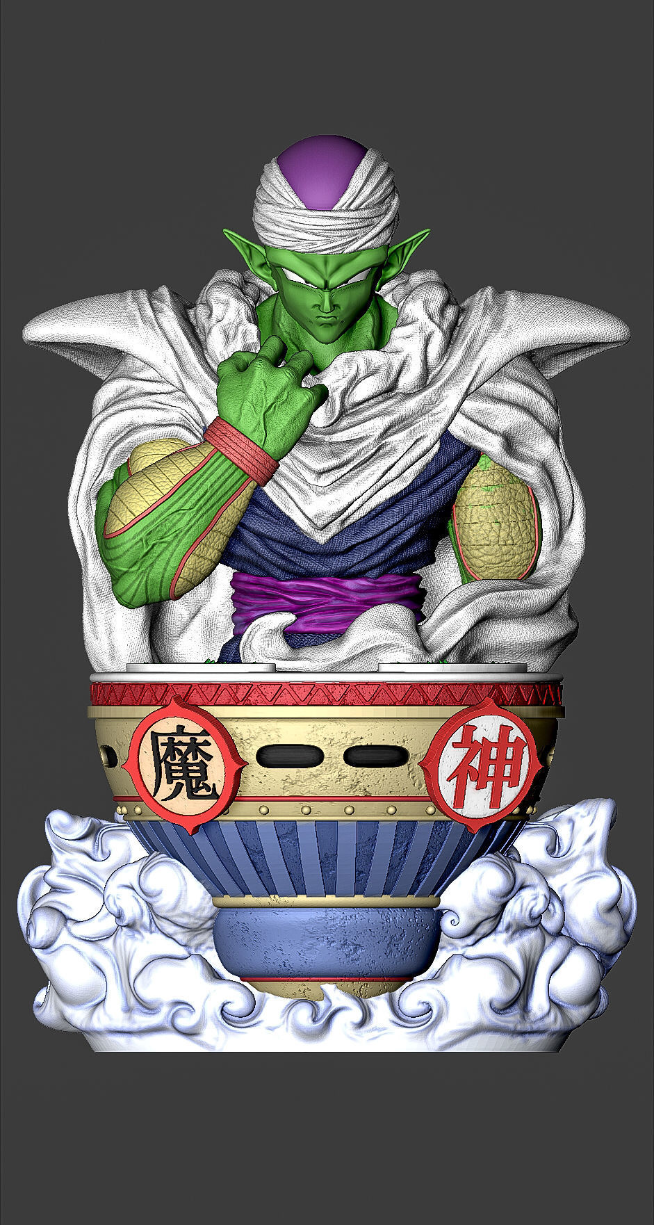 Piccolo Bust 3D print model_8