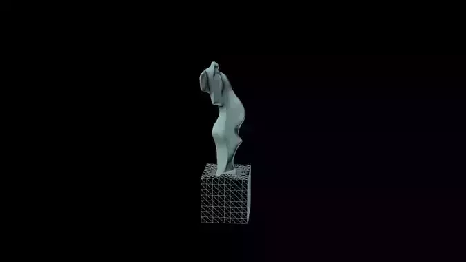 Abstracted figure sculpture 