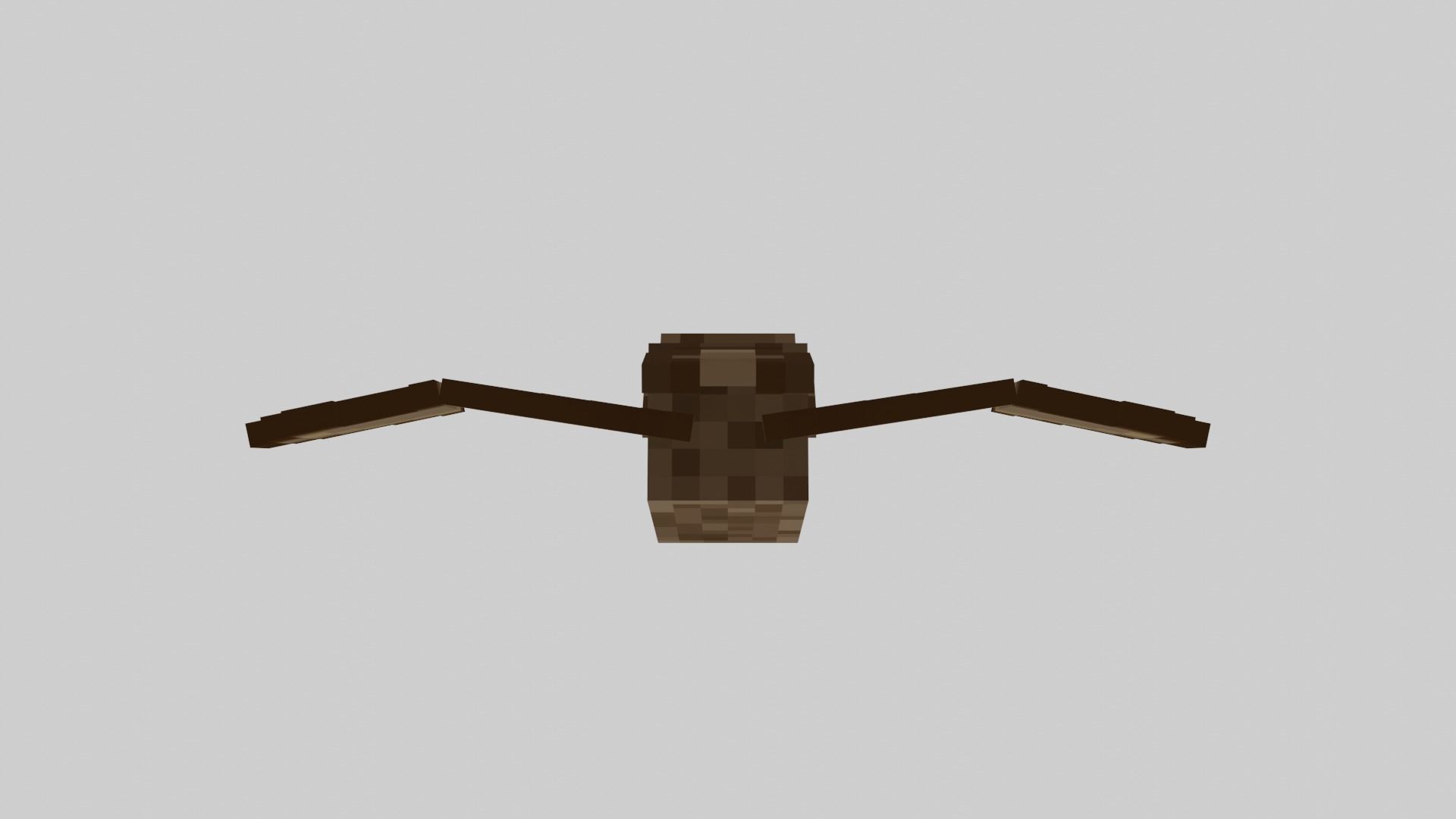 Minecraft Bat Rigged Low-poly 3D model_36
