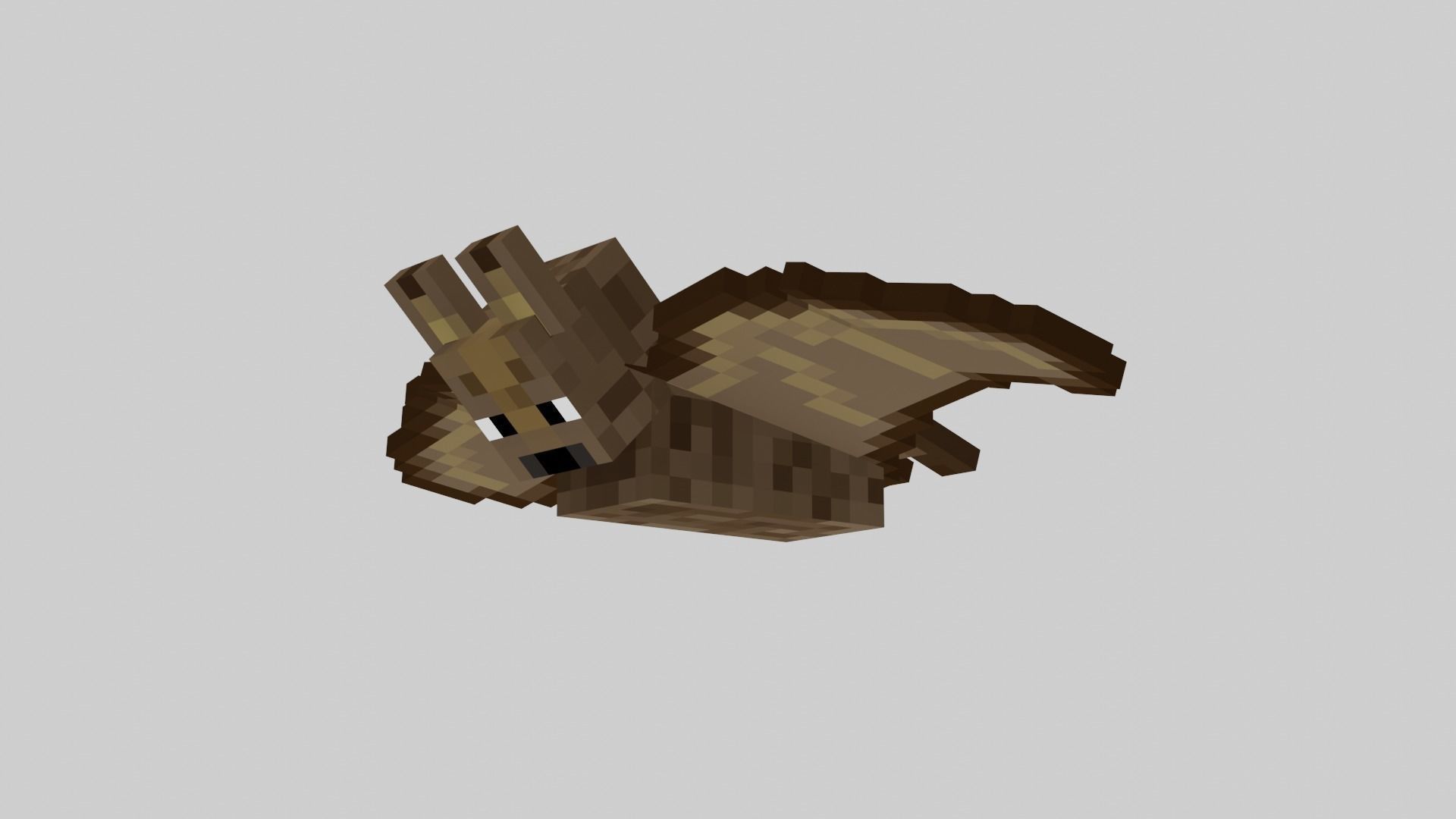 Minecraft Bat Rigged Low-poly 3D model_22