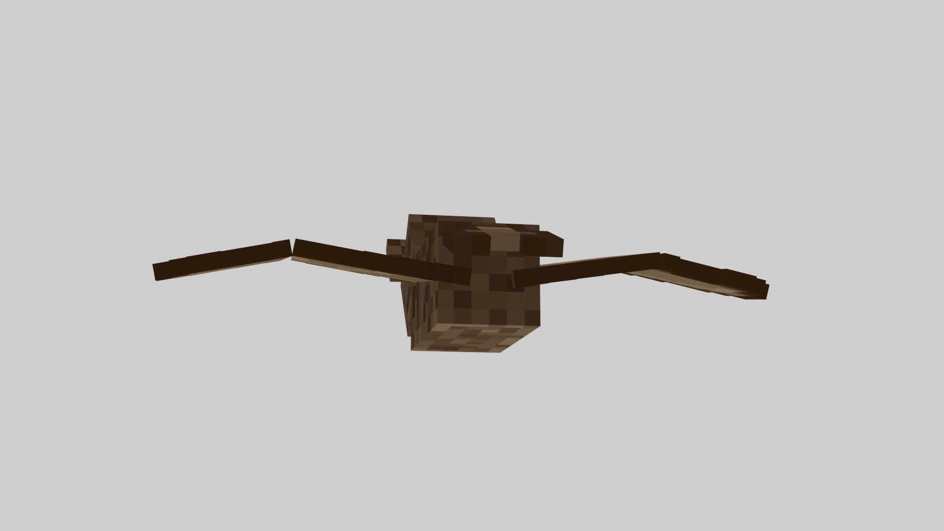 Minecraft Bat Rigged Low-poly 3D model_35
