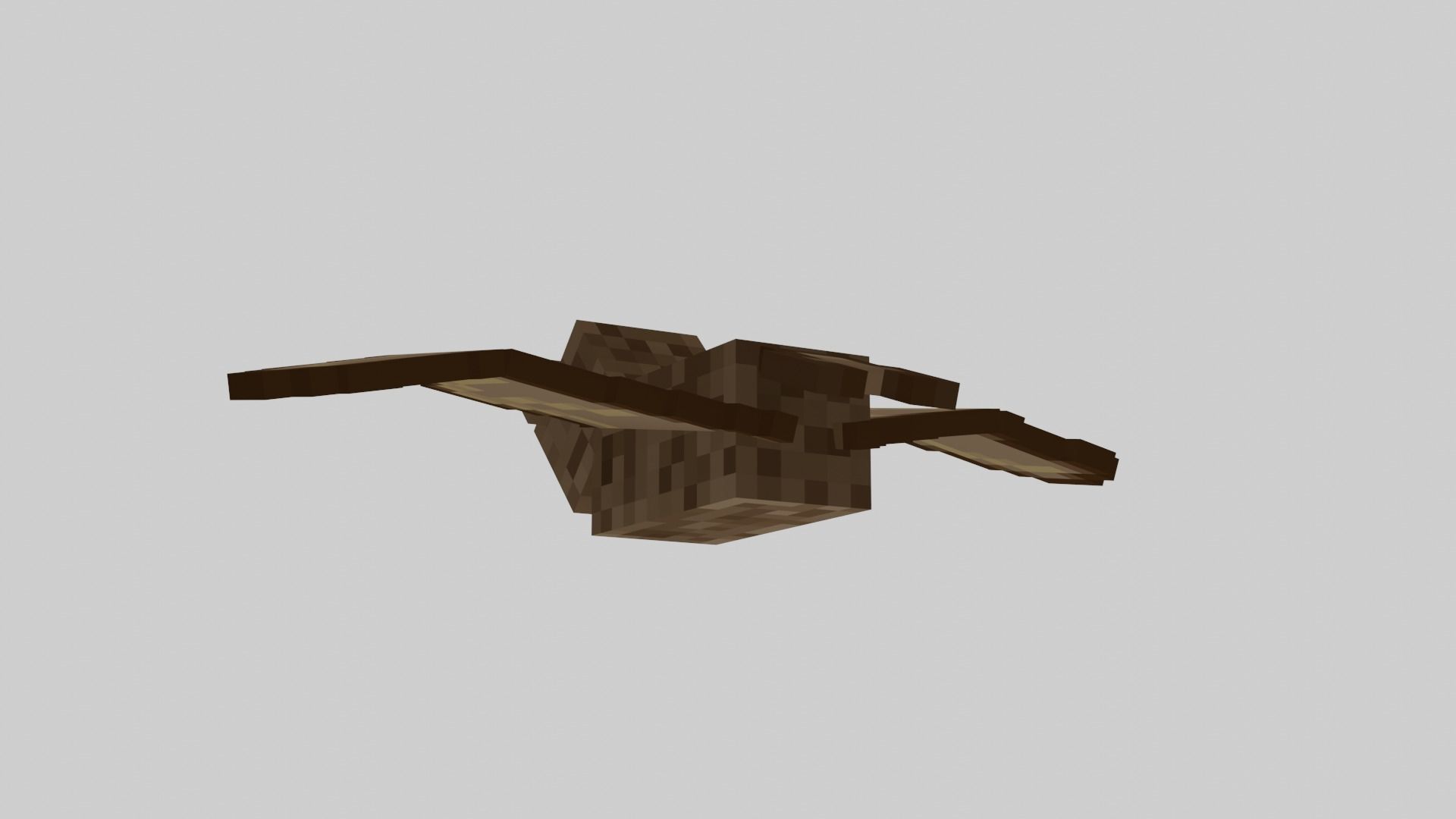 Minecraft Bat Rigged Low-poly 3D model_33