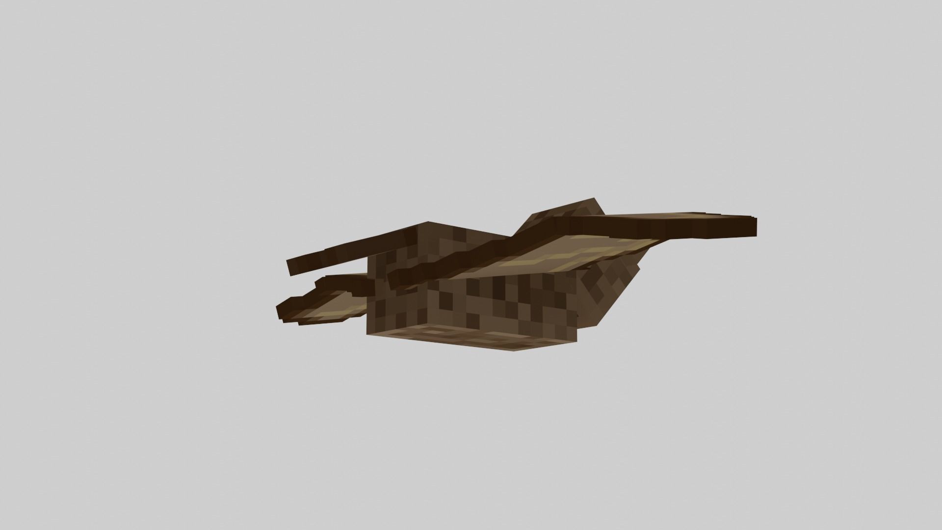 Minecraft Bat Rigged Low-poly 3D model_37