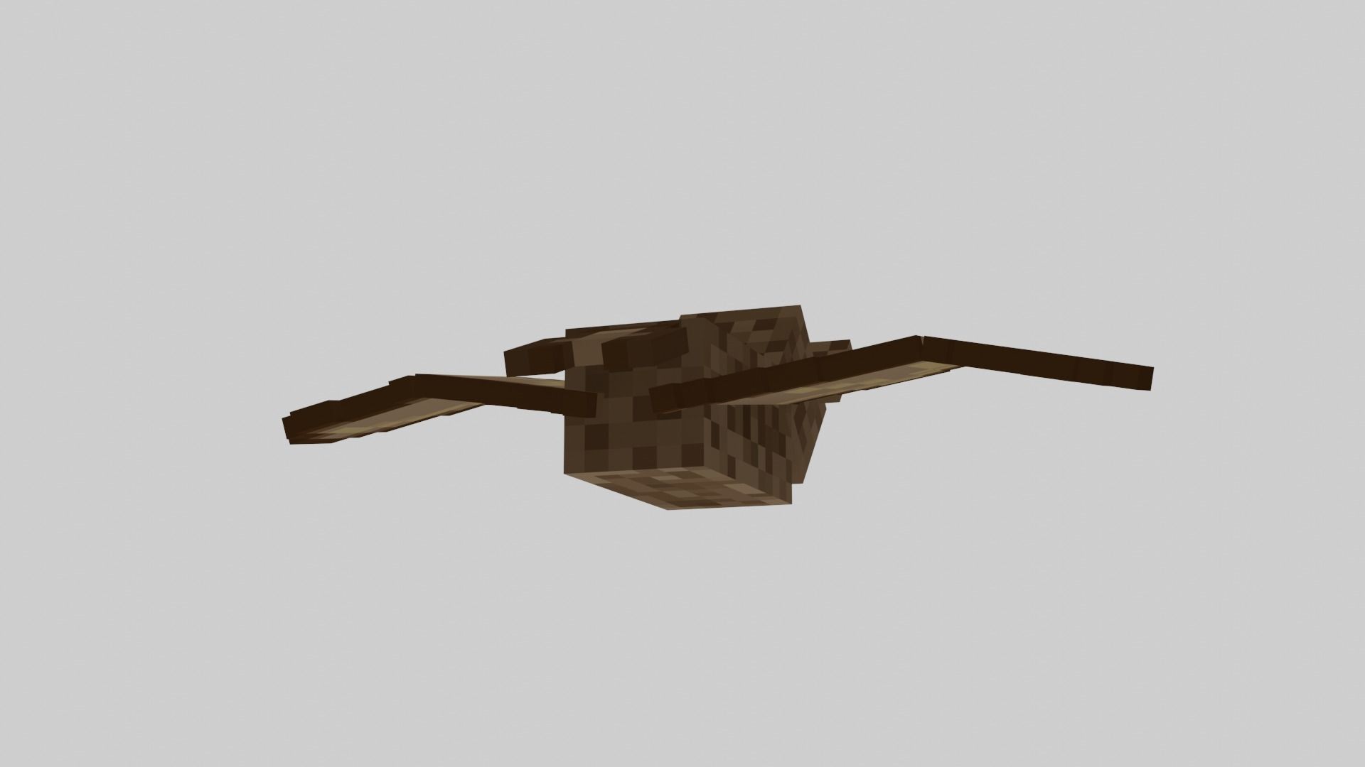 Minecraft Bat Rigged Low-poly 3D model_10