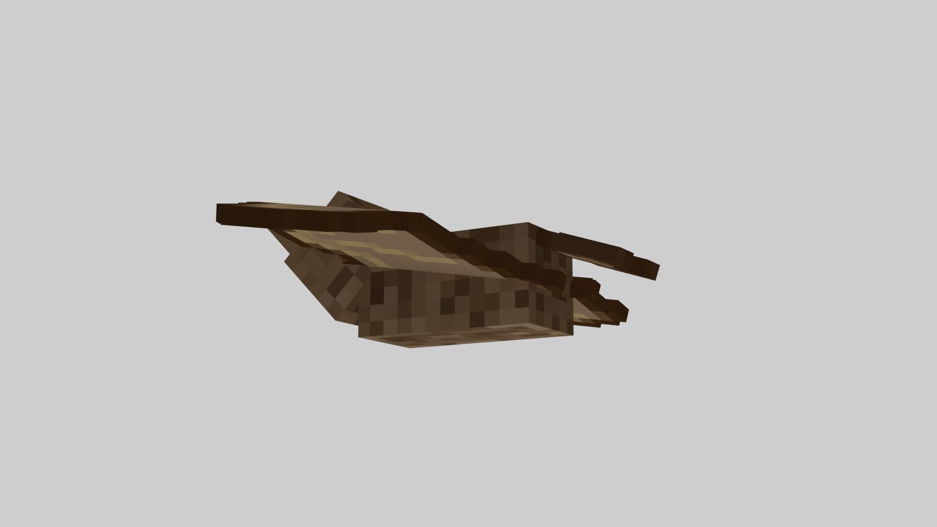 Minecraft Bat Rigged Low-poly 3D model_29