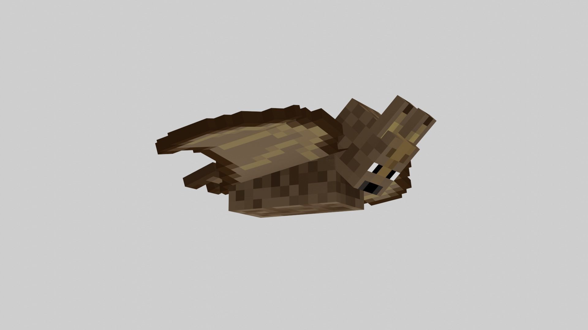 Minecraft Bat Rigged Low-poly 3D model_12
