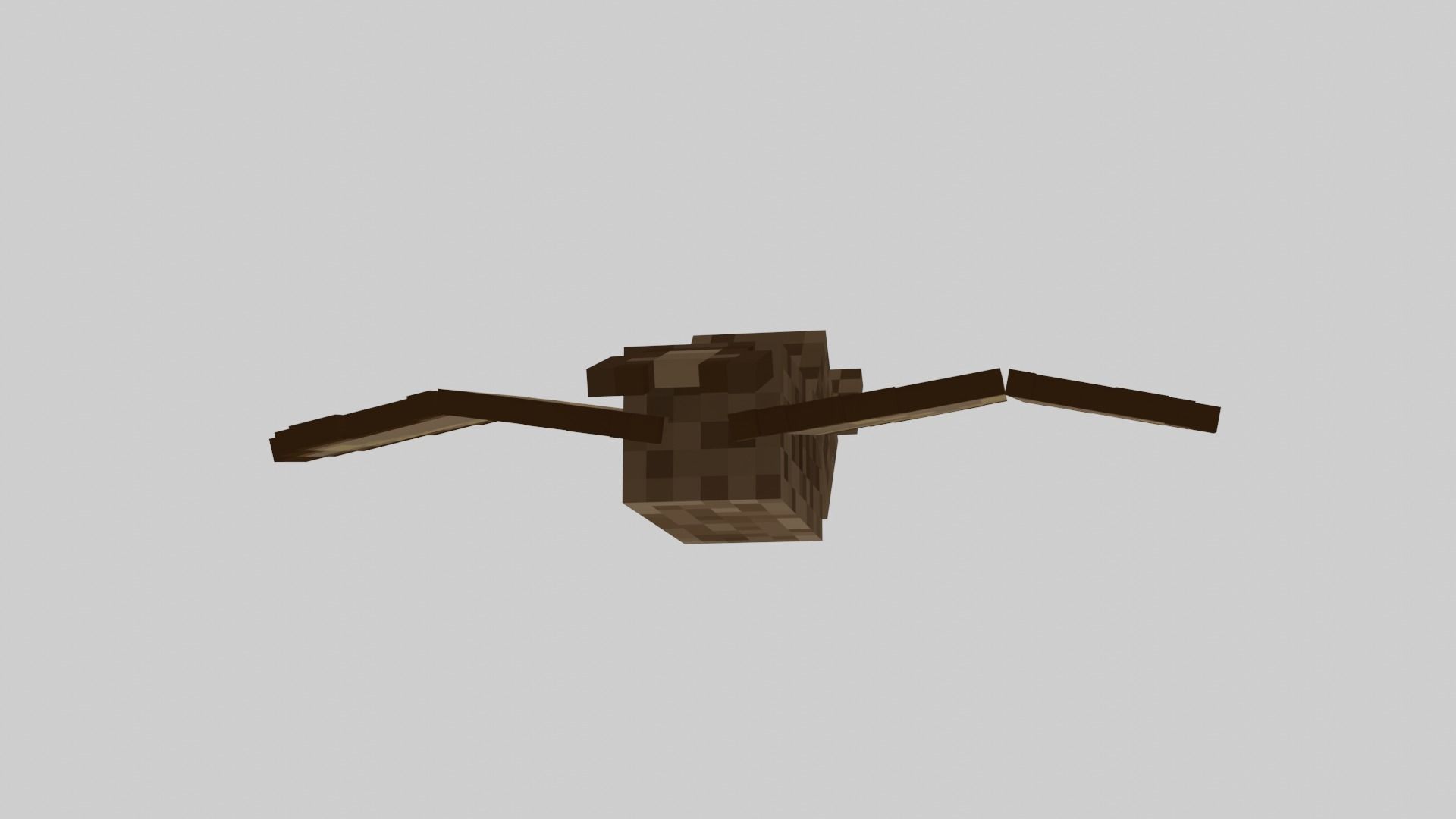 Minecraft Bat Rigged Low-poly 3D model_9