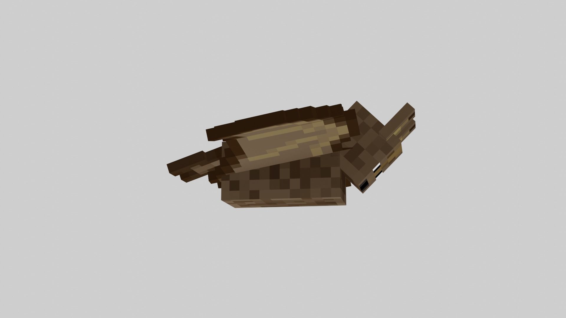 Minecraft Bat Rigged Low-poly 3D model_42