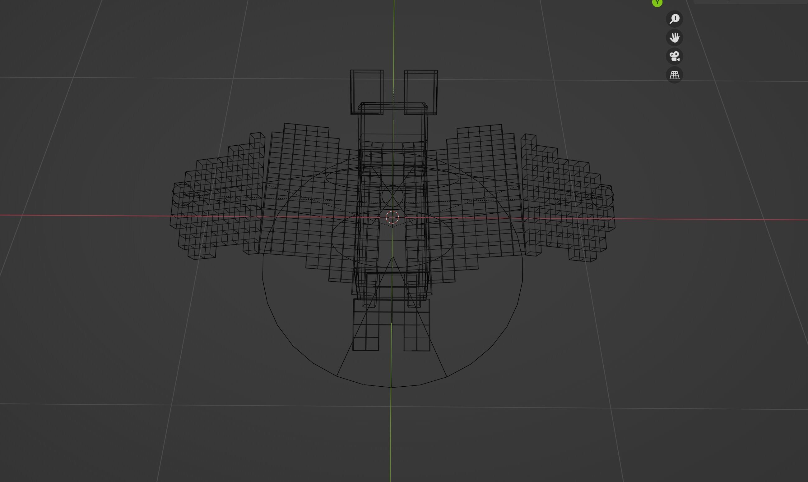 Minecraft Bat Rigged Low-poly 3D model_8