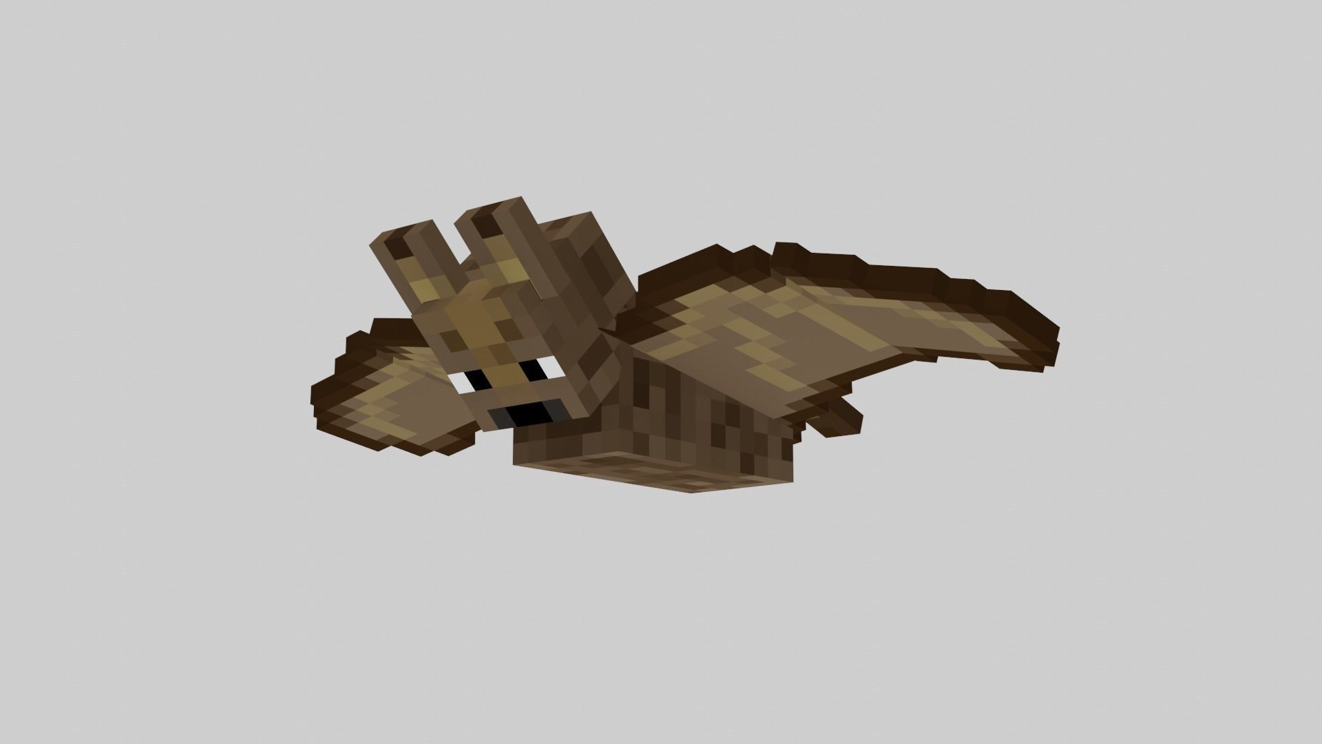 Minecraft Bat Rigged Low-poly 3D model_21