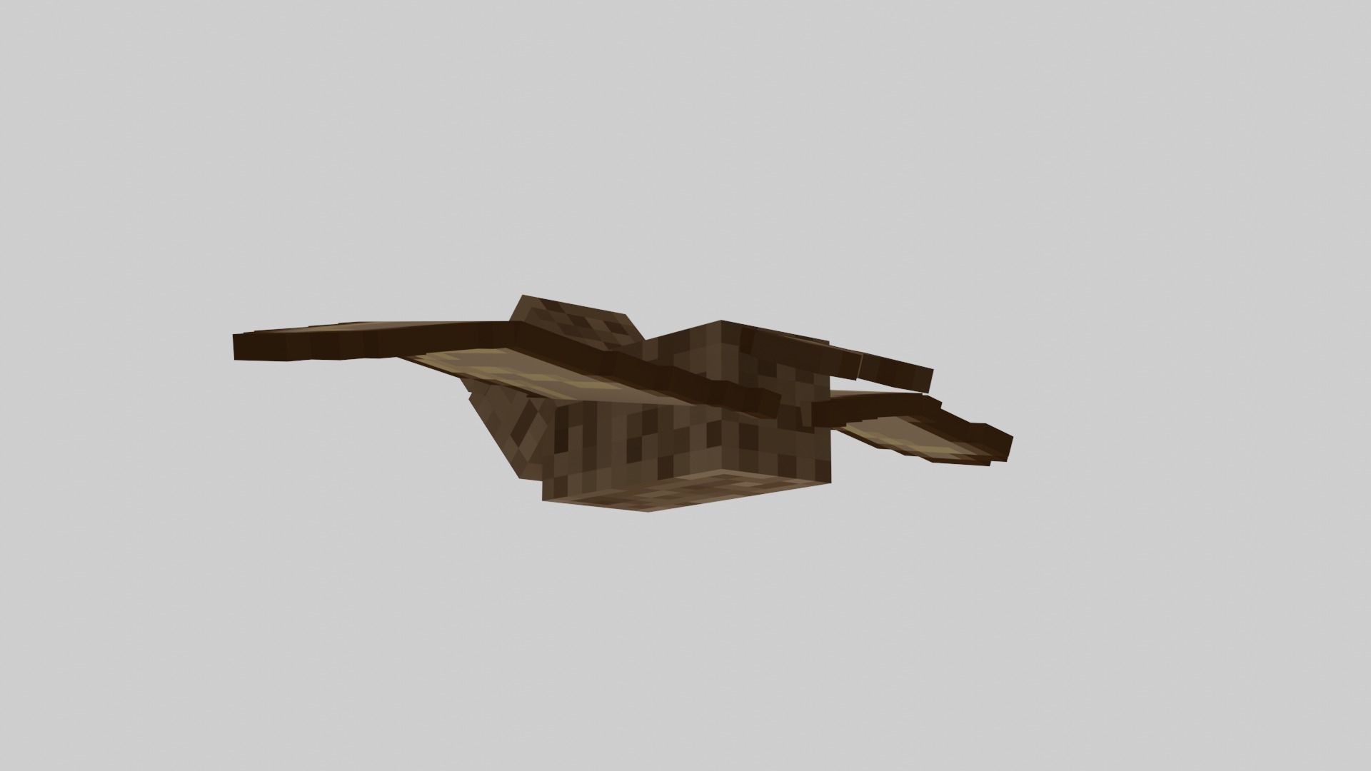 Minecraft Bat Rigged Low-poly 3D model_32
