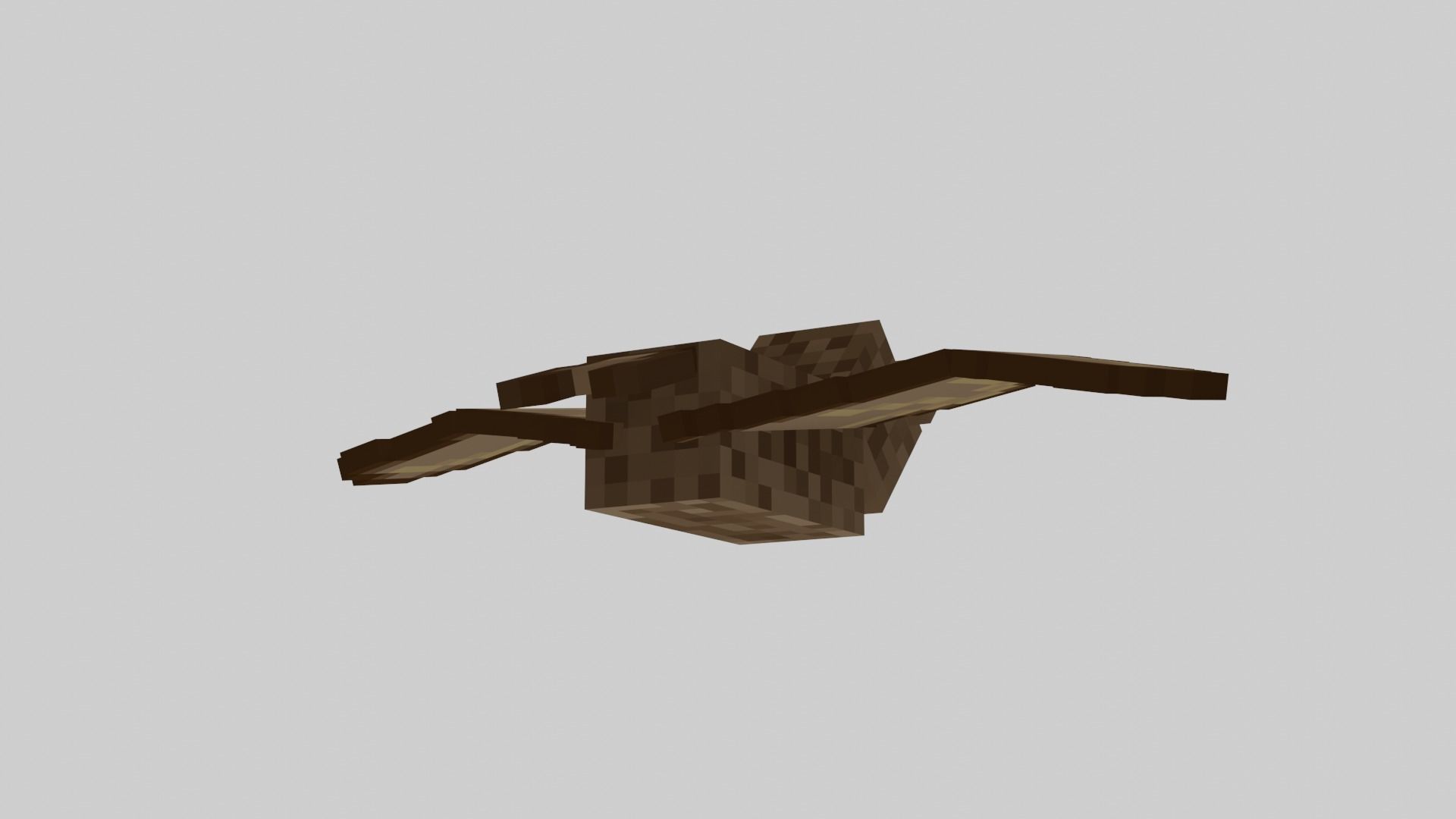 Minecraft Bat Rigged Low-poly 3D model_19