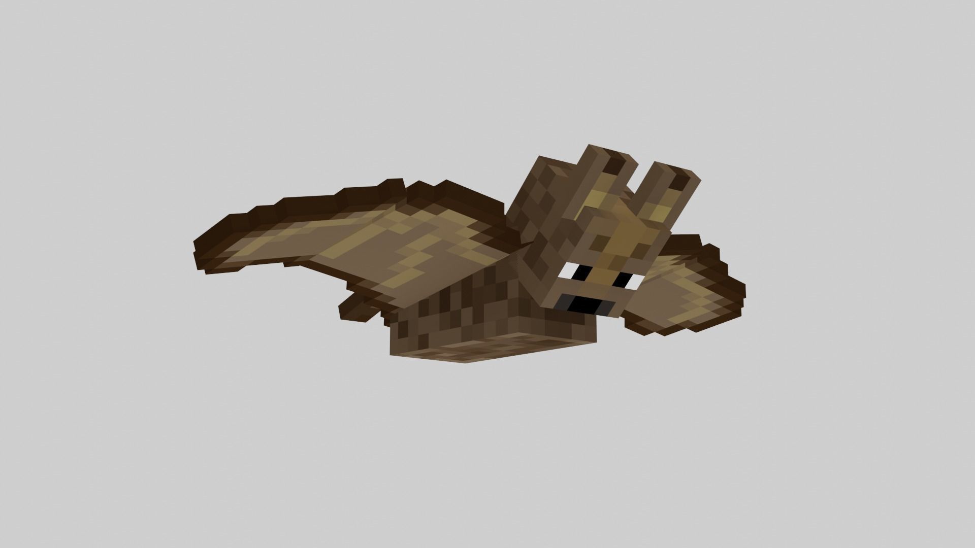 Minecraft Bat Rigged Low-poly 3D model_1
