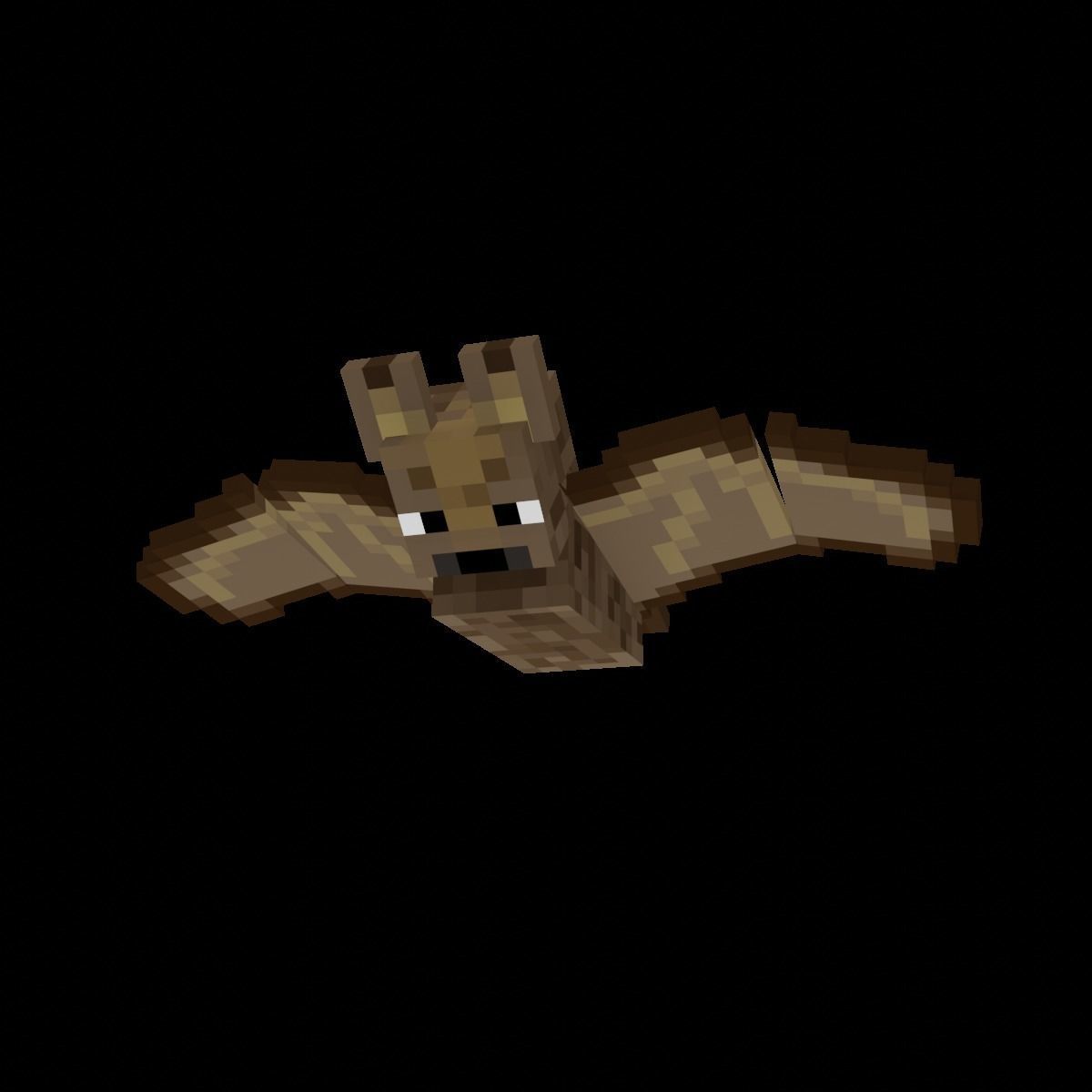 Minecraft Bat Rigged Low-poly 3D model_2