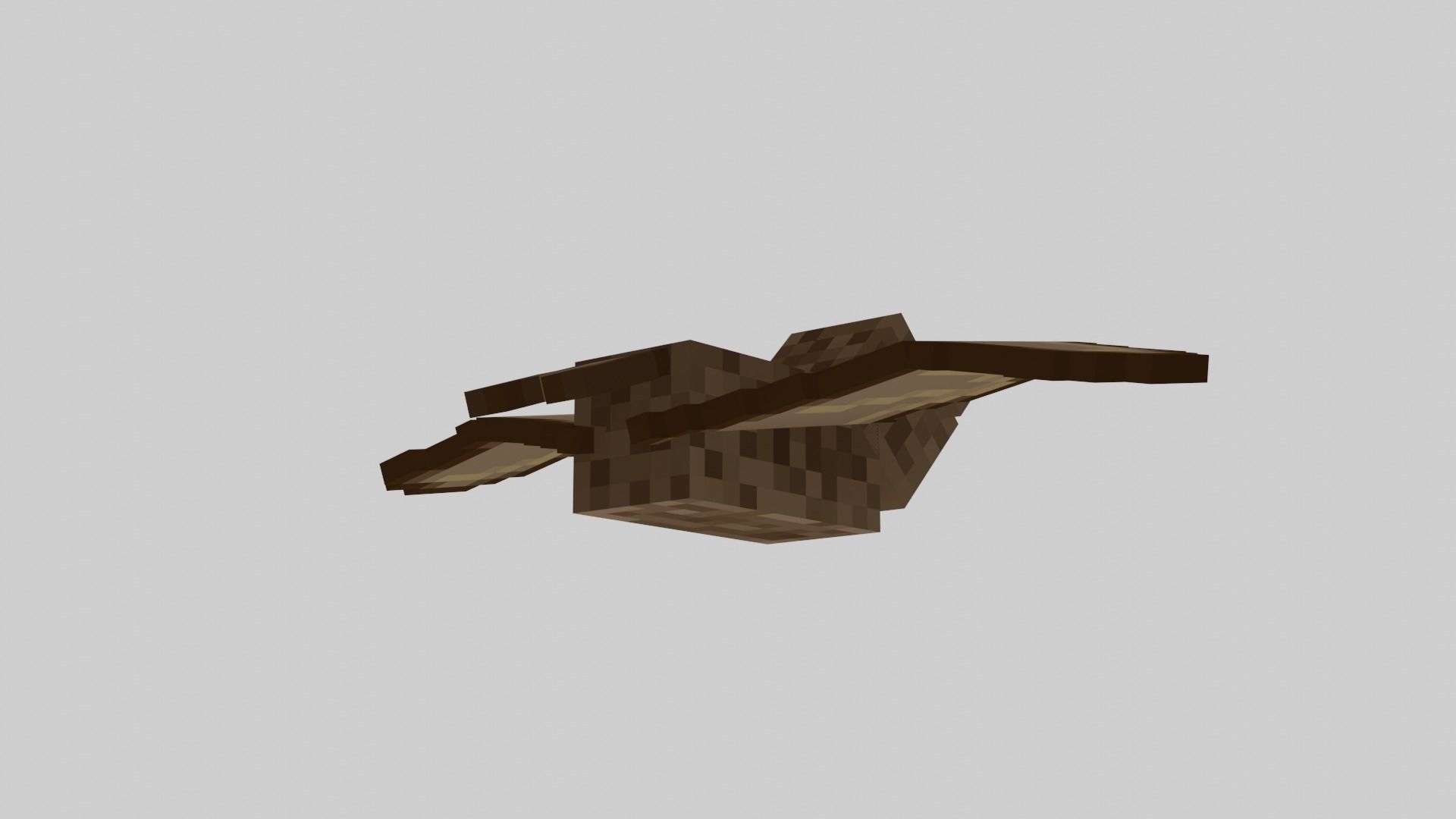 Minecraft Bat Rigged Low-poly 3D model_30