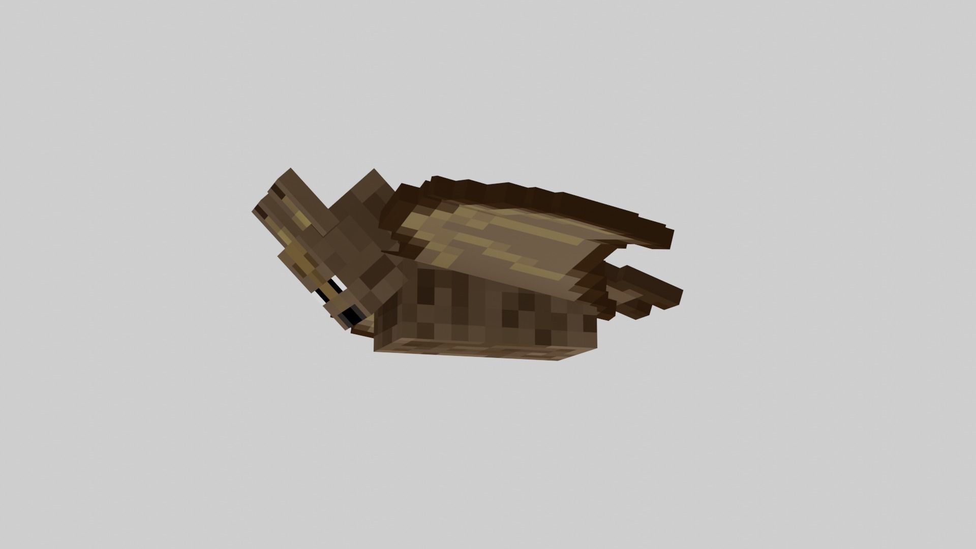 Minecraft Bat Rigged Low-poly 3D model_24