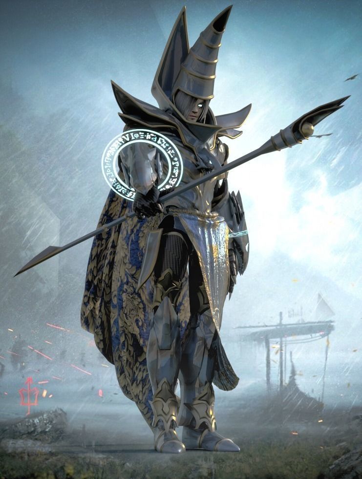 Blue-Eyes Magician of Darkness 3D model_5