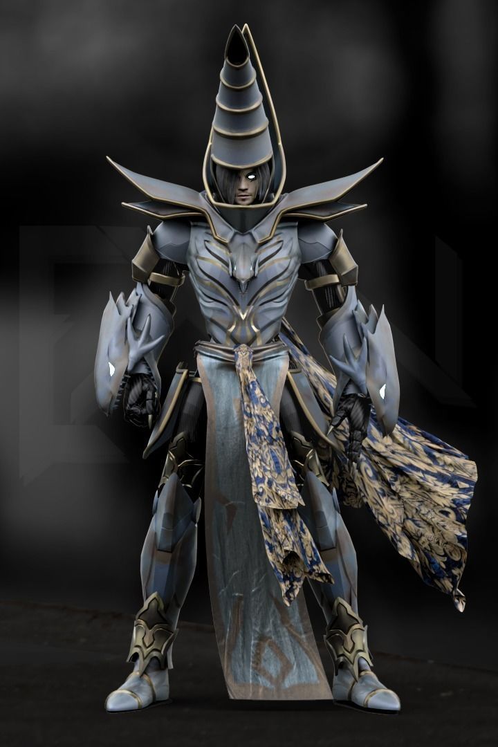 Blue-Eyes Magician of Darkness 3D model_2