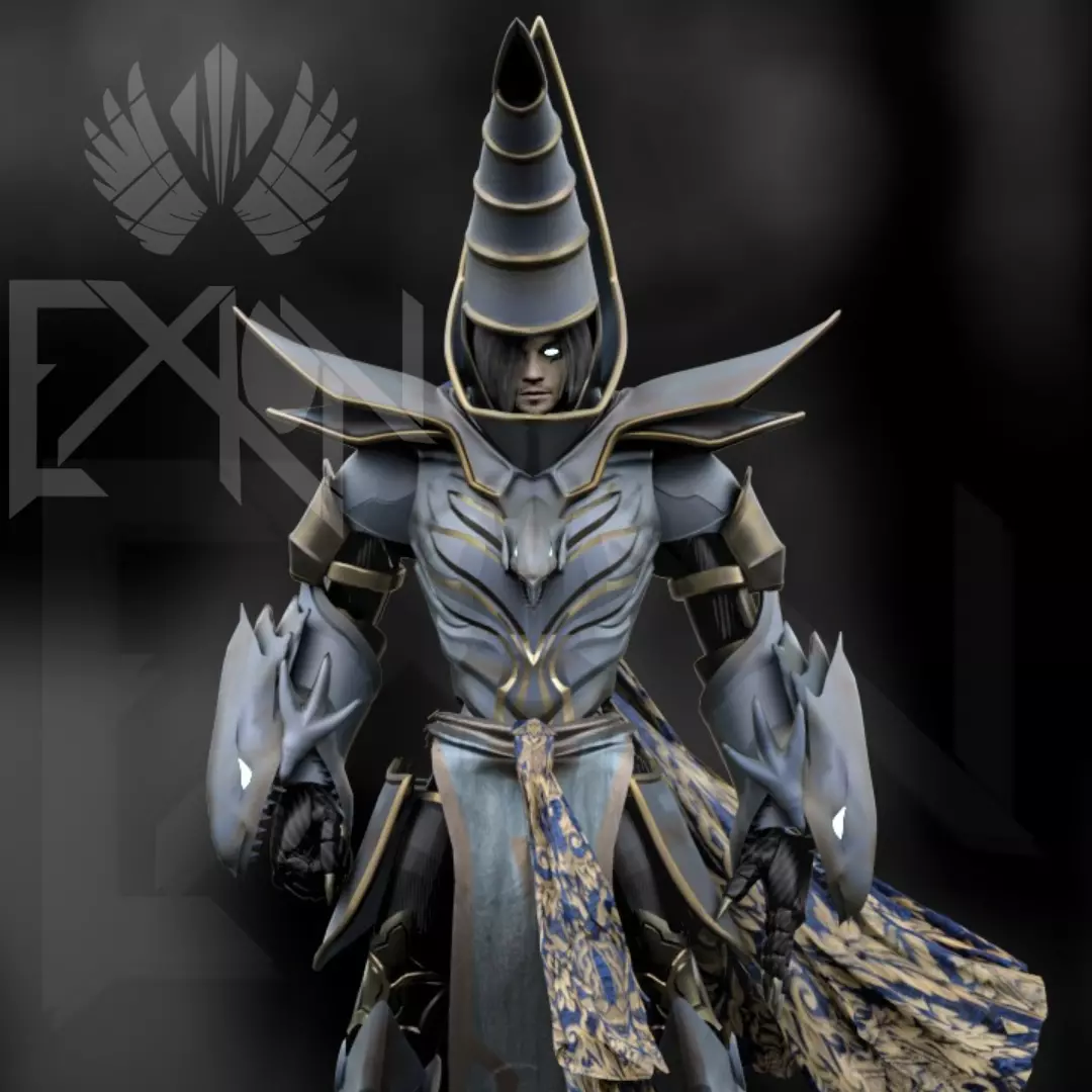 Blue-Eyes Magician of Darkness 3D model_0