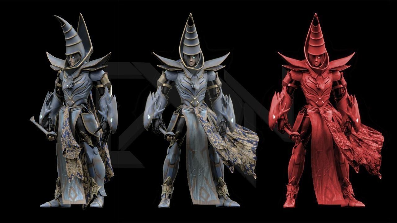 Blue-Eyes Magician of Darkness 3D model_6