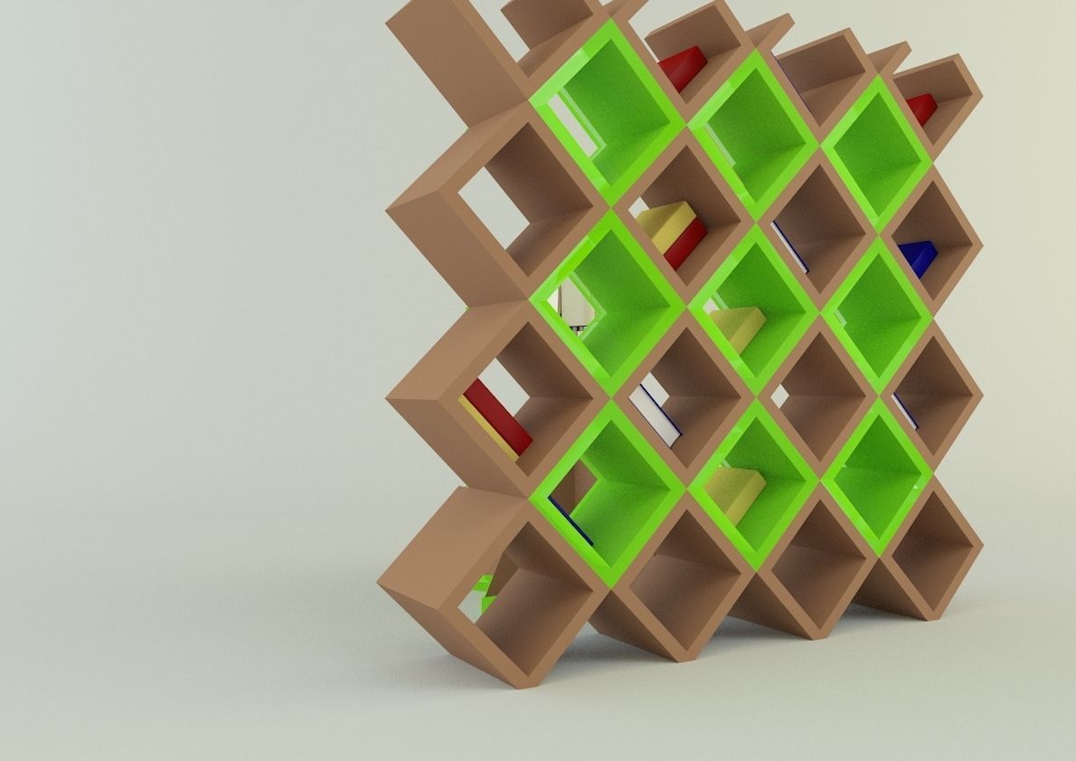 metaverse librarian Low-poly 3D model_6