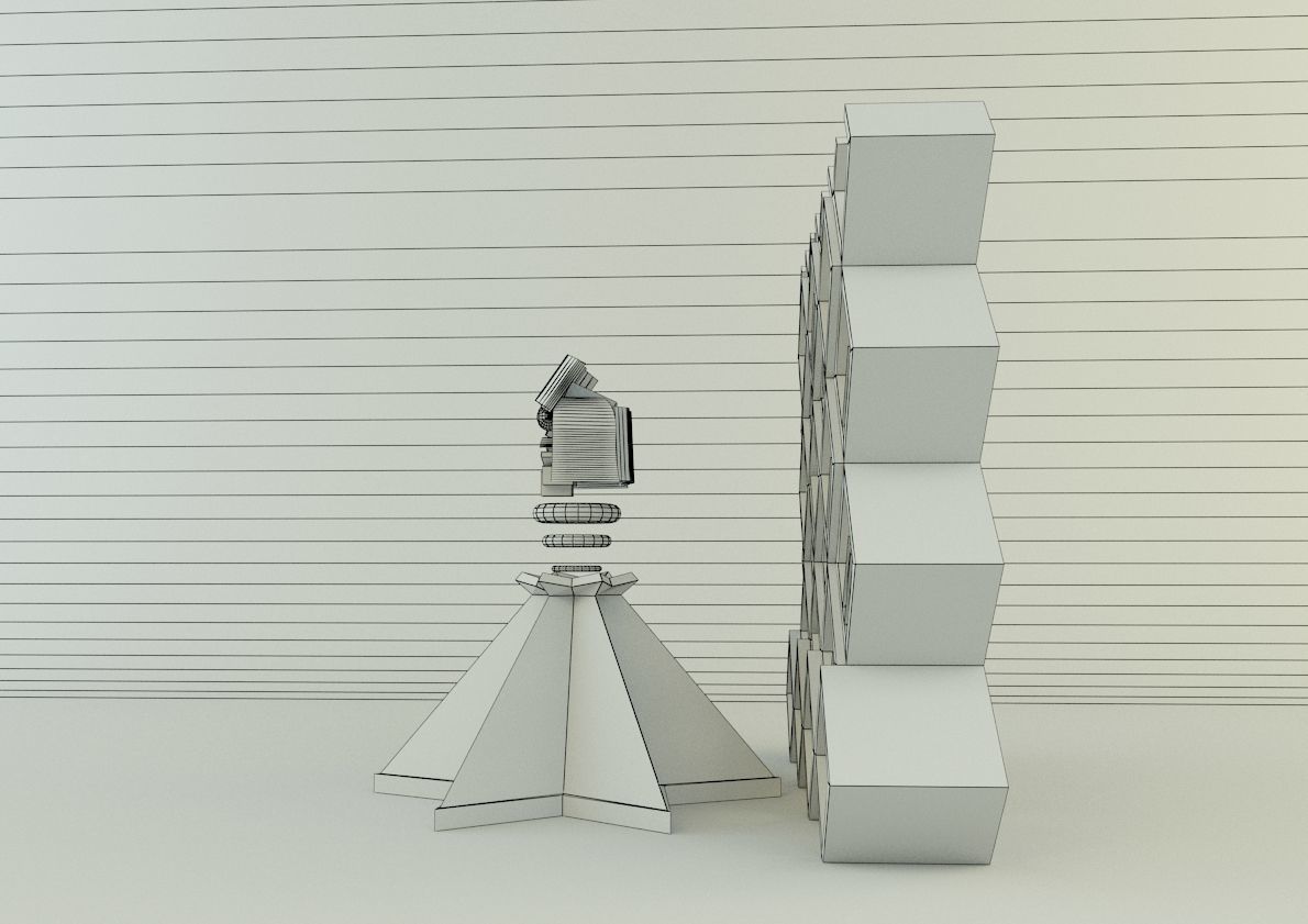 metaverse librarian Low-poly 3D model_15