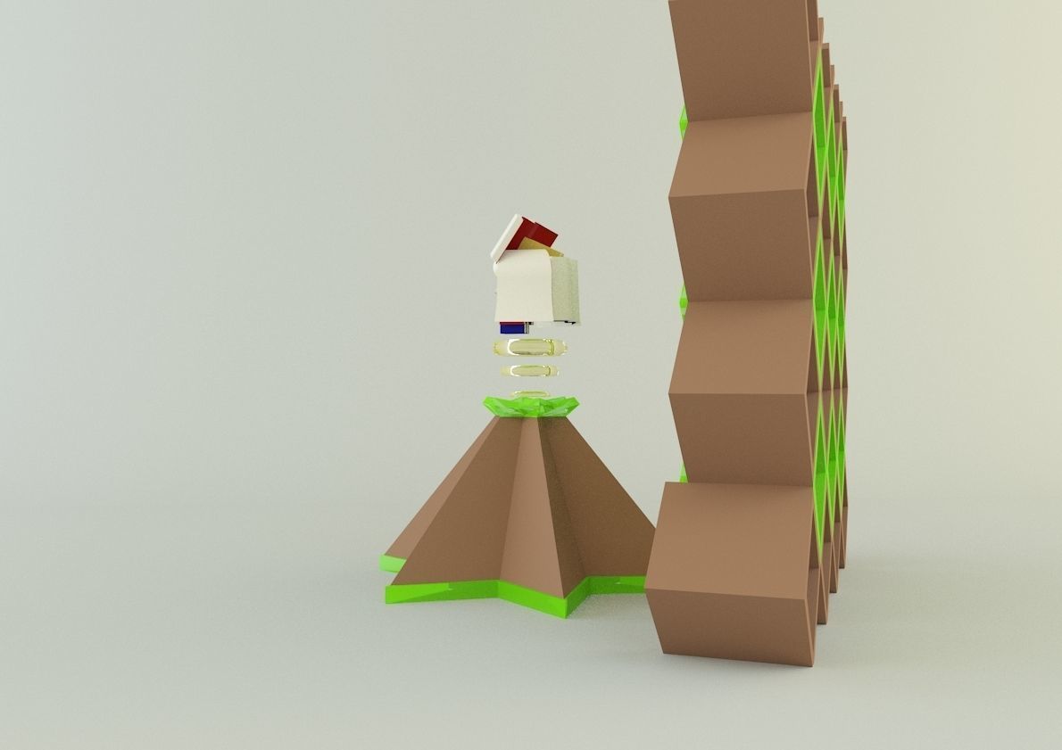 metaverse librarian Low-poly 3D model_5