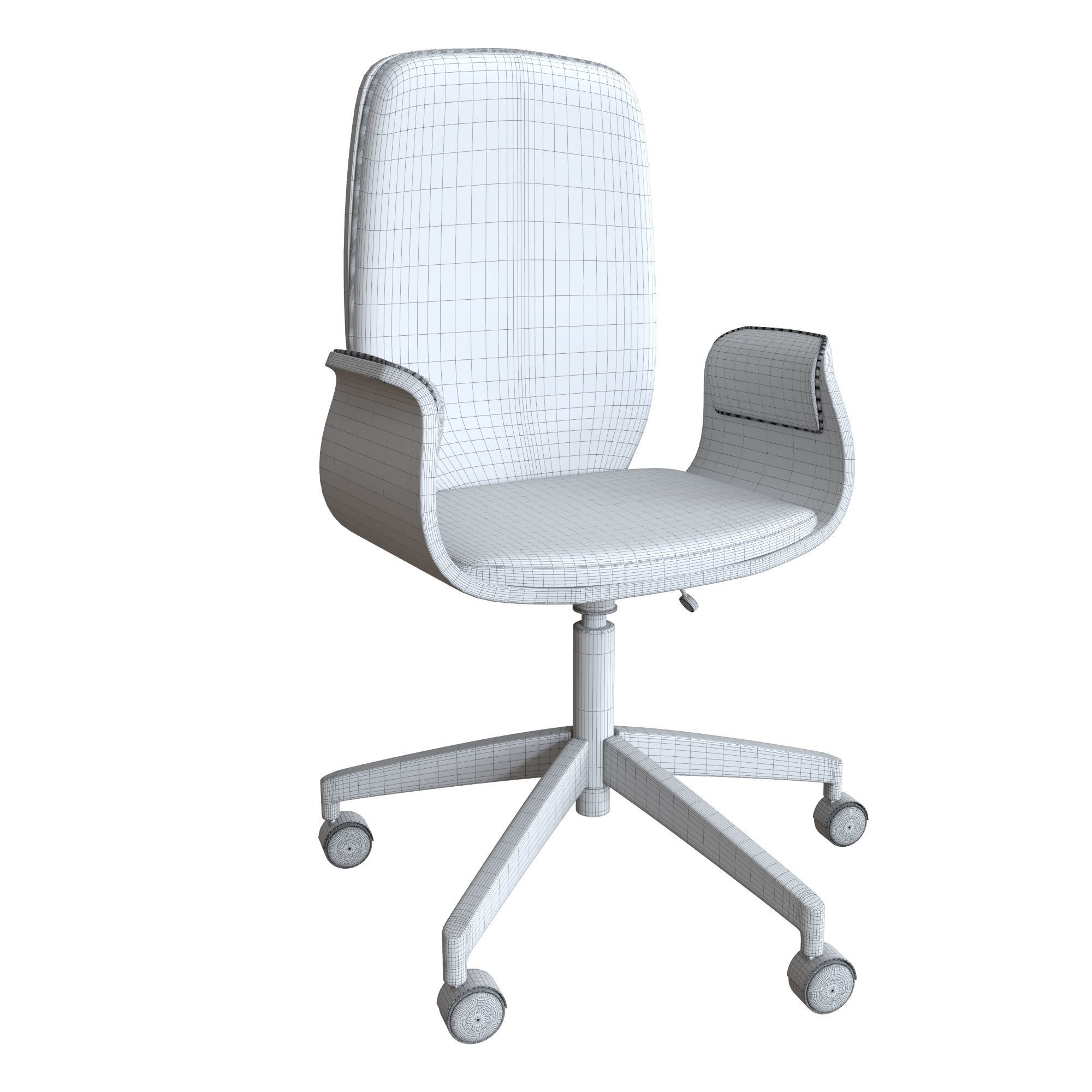 chair 3 modern office 3D model_6