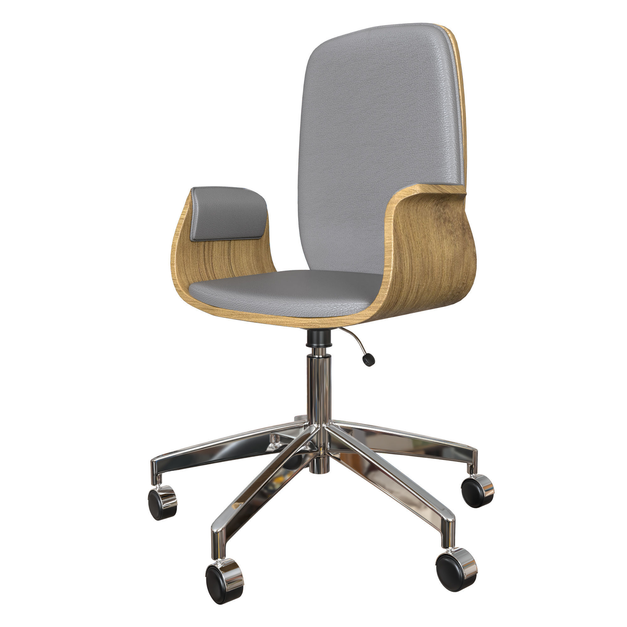 chair 3 modern office 3D model_3