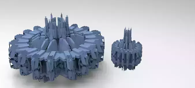 Sci-Fi dark Platforms 2 Monoliths 