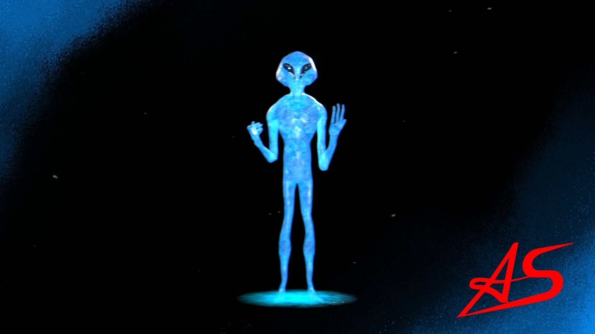 3D Realistic Alien - Original Sci-fi - Low to High Poly Versions 3D model_41
