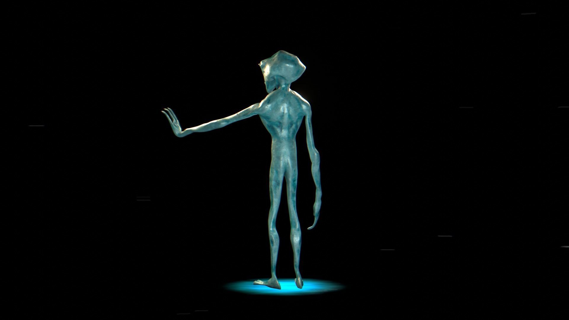 3D Realistic Alien - Original Sci-fi - Low to High Poly Versions 3D model_17