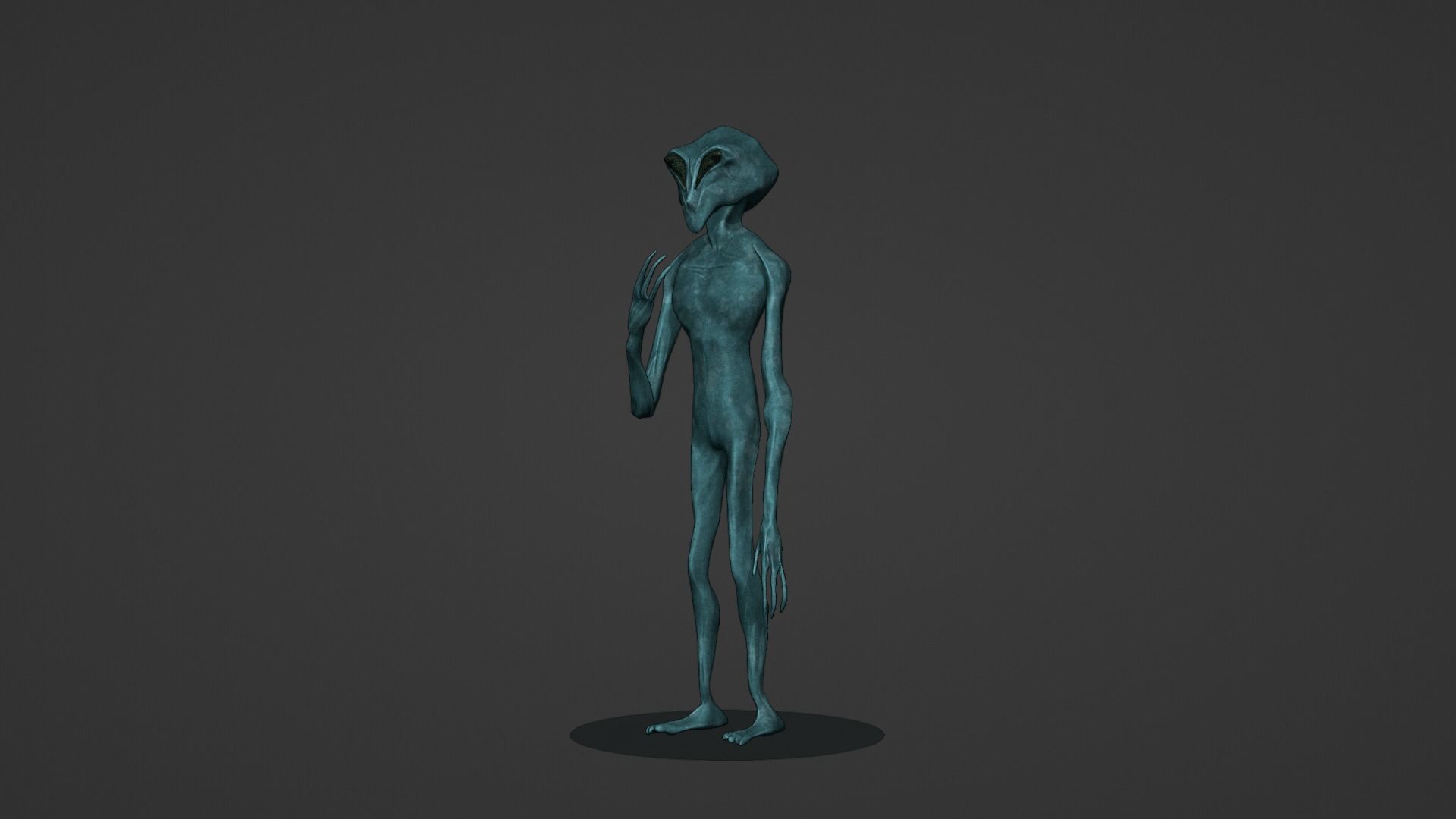 3D Realistic Alien - Original Sci-fi - Low to High Poly Versions 3D model_23