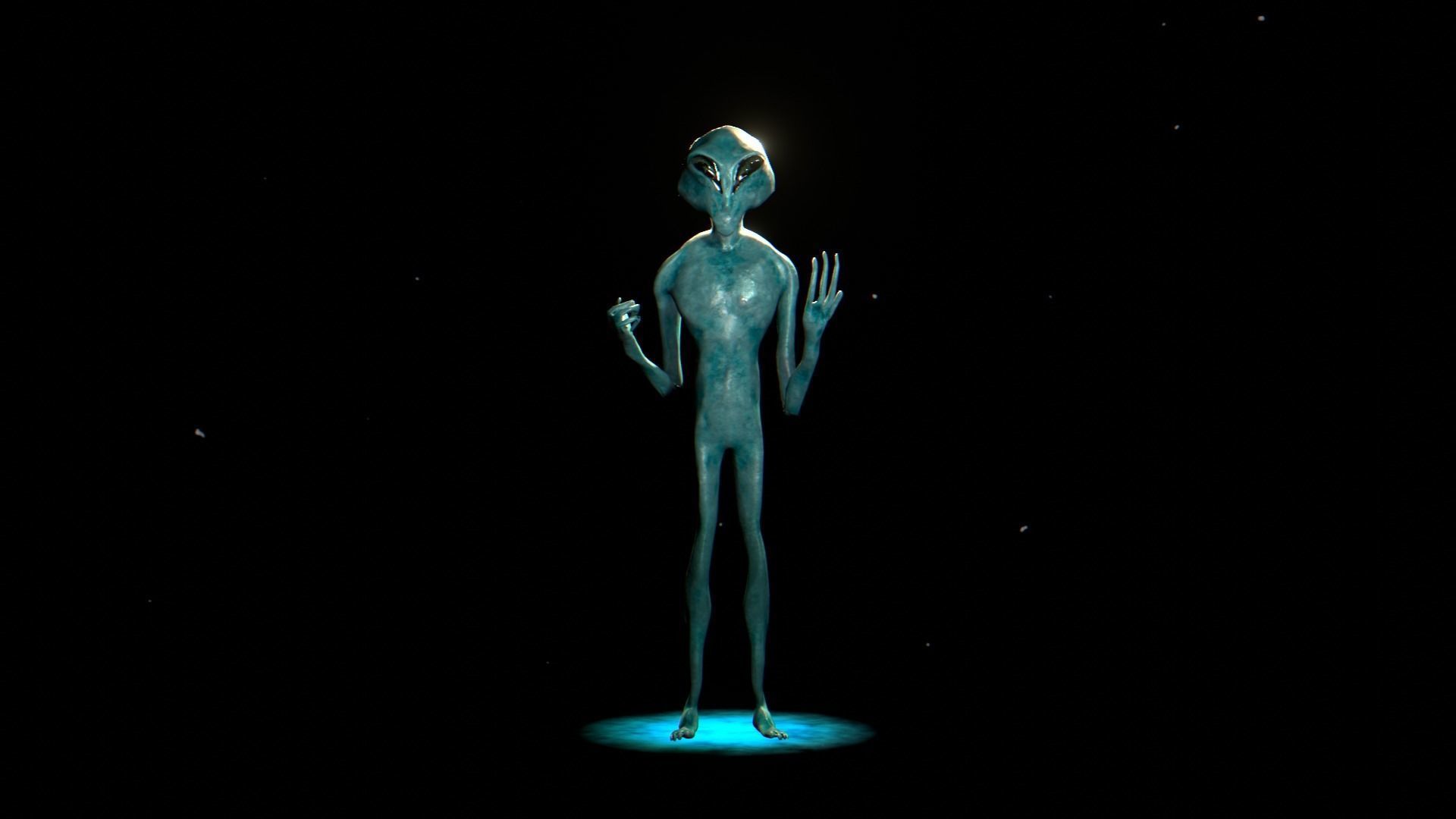 3D Realistic Alien - Original Sci-fi - Low to High Poly Versions 3D model_8
