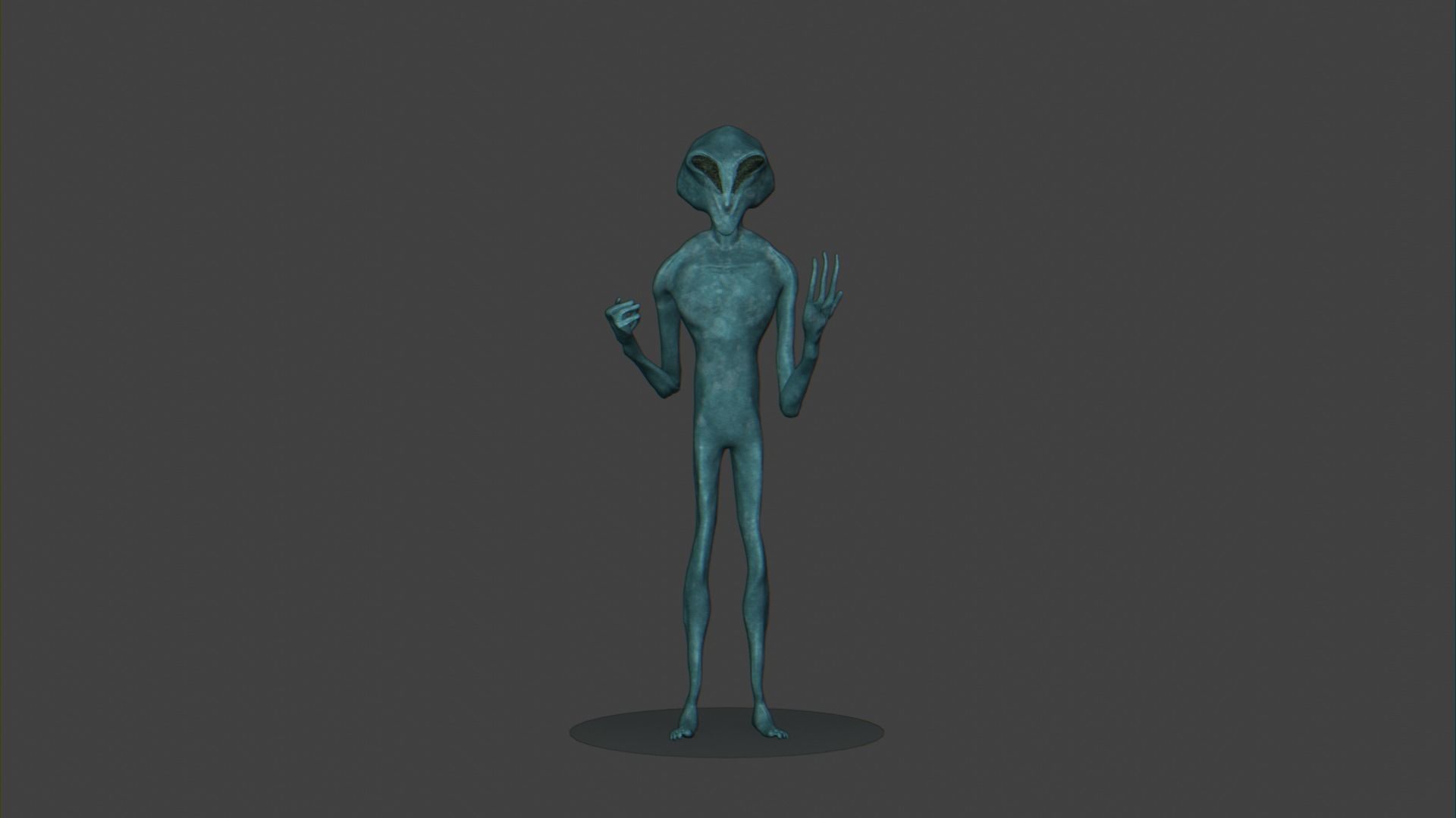 3D Realistic Alien - Original Sci-fi - Low to High Poly Versions 3D model_26