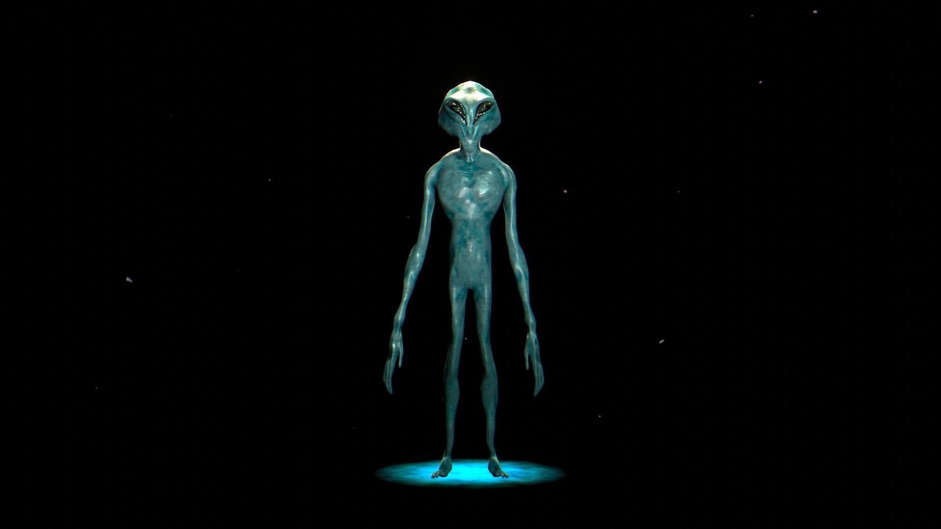 3D Realistic Alien - Original Sci-fi - Low to High Poly Versions 3D model_16