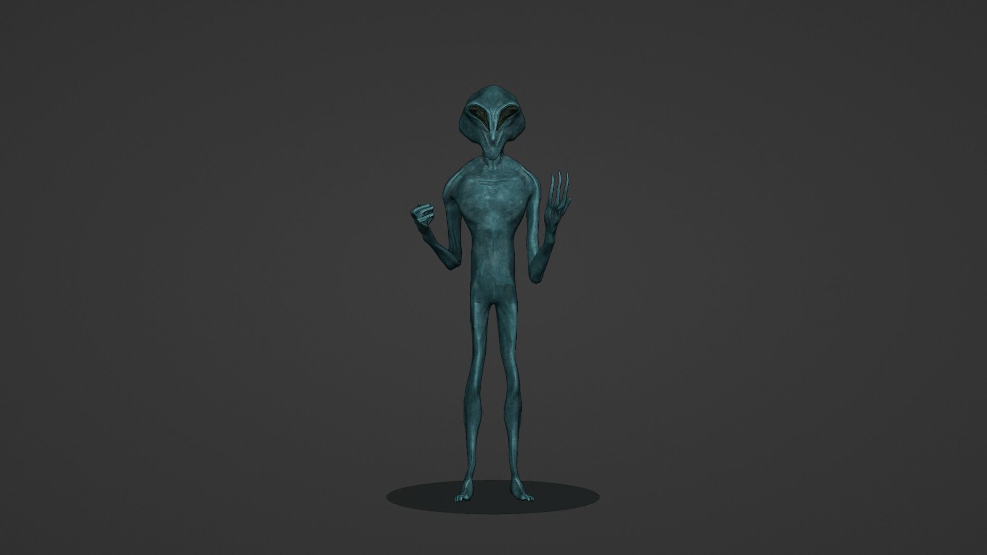 3D Realistic Alien - Original Sci-fi - Low to High Poly Versions 3D model_27
