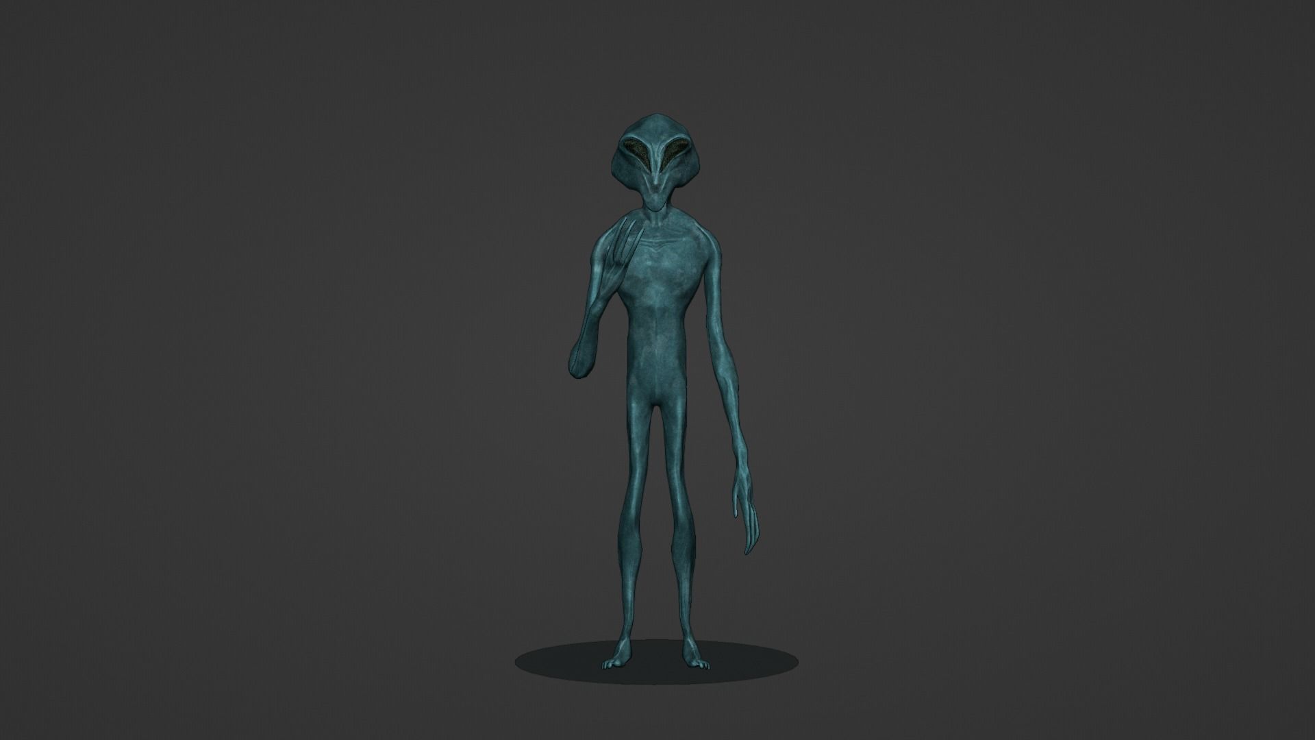 3D Realistic Alien - Original Sci-fi - Low to High Poly Versions 3D model_22