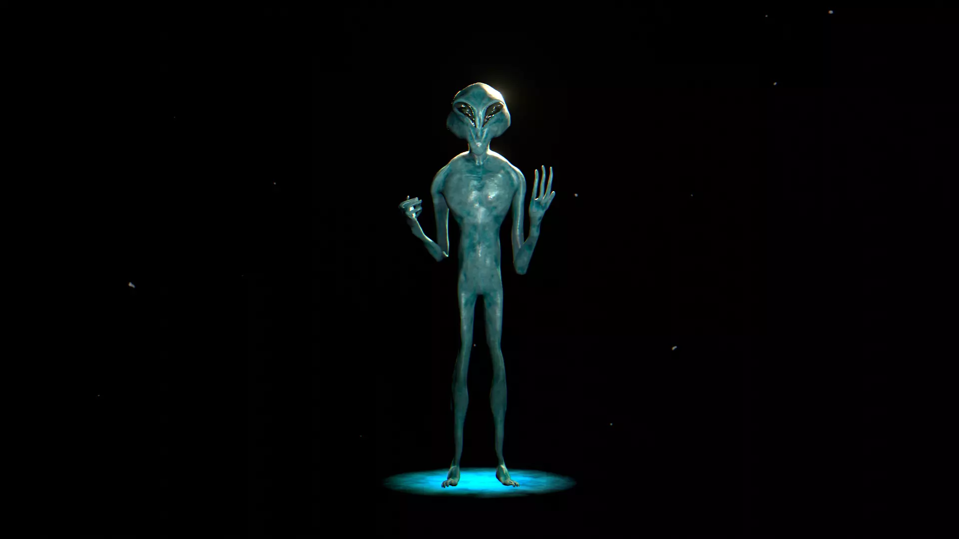 3D Realistic Alien - Original Sci-fi - Low to High Poly Versions 3D model_0