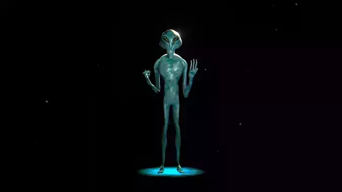 3D Realistic Alien - Original Sci-fi - Low to High Poly Versions 3D model