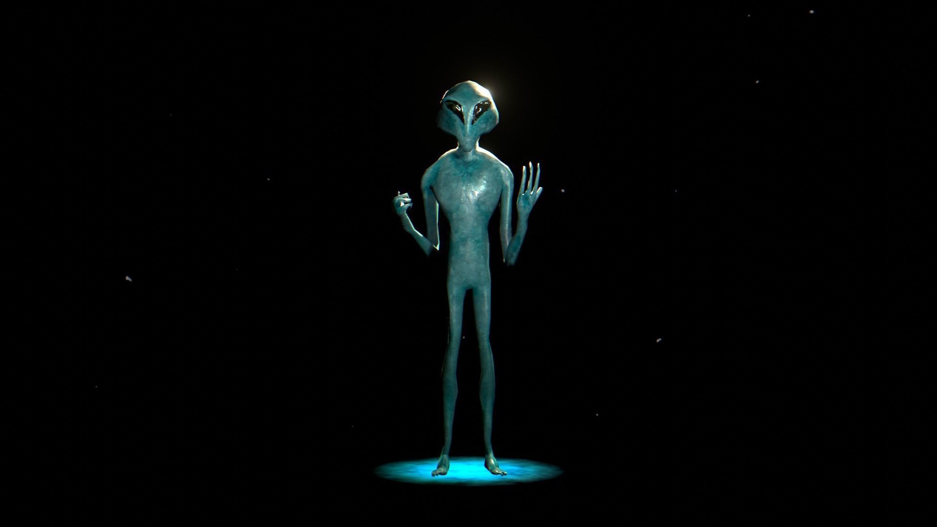 3D Realistic Alien - Original Sci-fi - Low to High Poly Versions 3D model_6