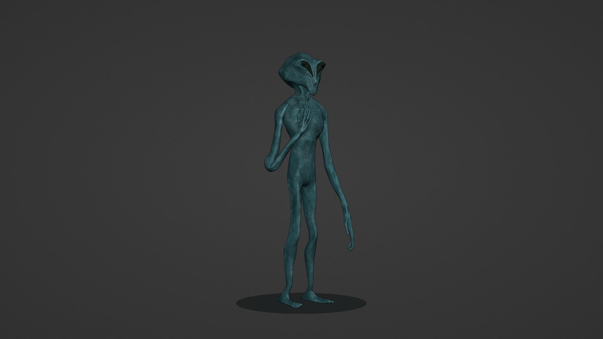 3D Realistic Alien - Original Sci-fi - Low to High Poly Versions 3D model_25
