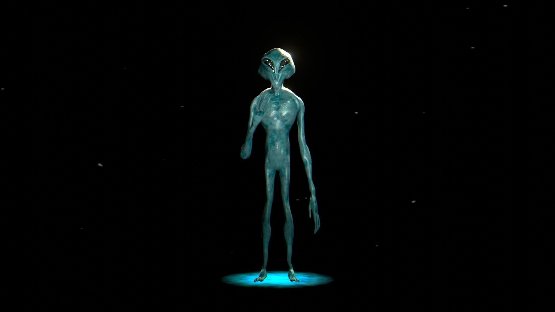 3D Realistic Alien - Original Sci-fi - Low to High Poly Versions 3D model_4